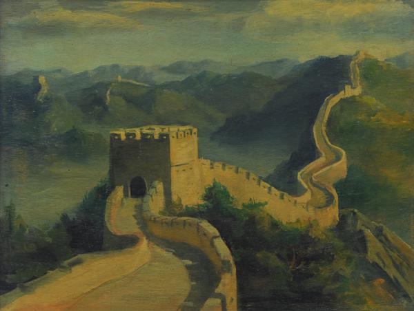 长城 黄叶华(油画)