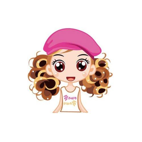 乐梵diy 数字油画 10x15 大眼睛女孩 卡通:亚马逊:家居