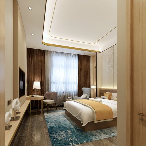 郑州新中式精品酒店装修设计公司案例效果图