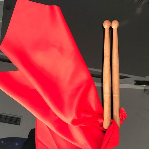 包邮一对结实耐用方巾绸带腰鼓鼓棒