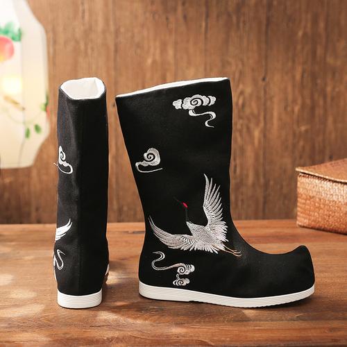 古风鞋子男武侠古装汉服古风靴皂靴搭配汉服鞋子明制官靴男靴子百搭