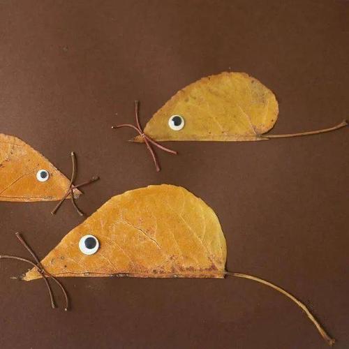 幼儿园秋天主题环创树叶粘贴画鸟类 动物类 人物类.