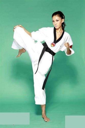 会真功夫的武打女星,张蓝心跆拳道冠军,未来将领跑女