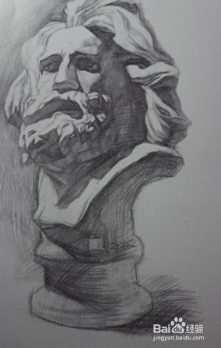 素描石膏马赛曲战士的画法