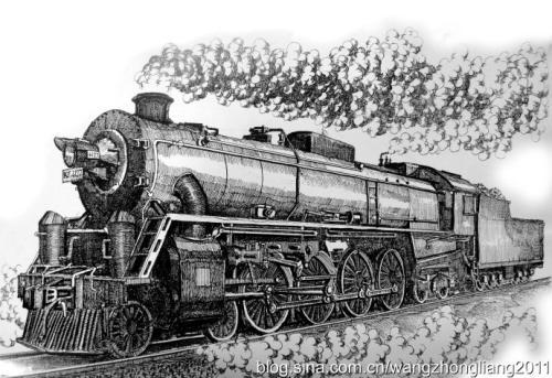 0号蒸汽机车剪纸