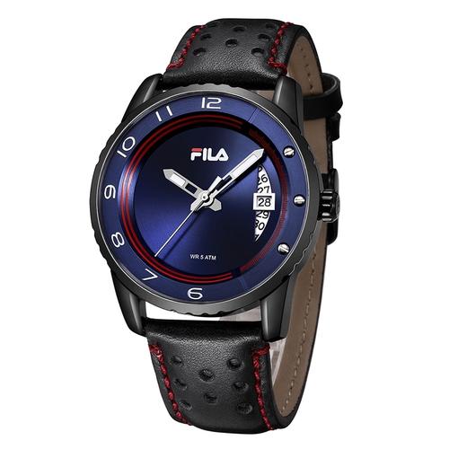 fila/表时尚防水男士手表flm38-786 日历夜光正品皮带斐乐欧美腕