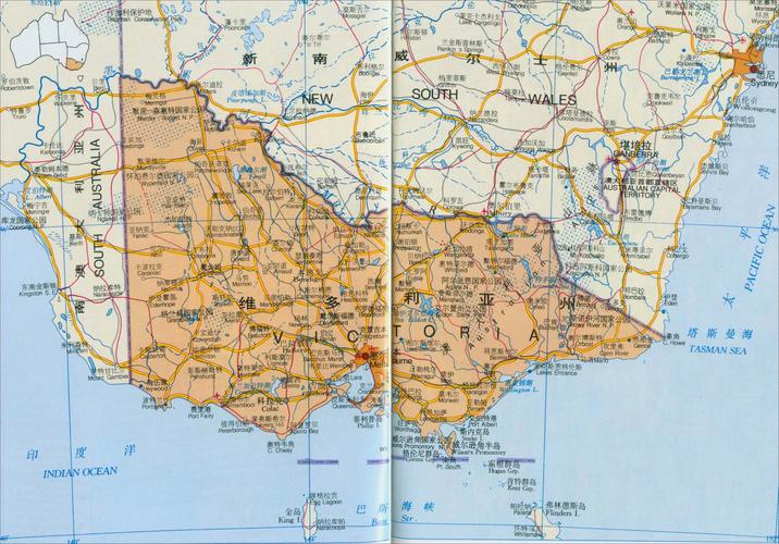 维多利亚州地图_澳大利亚地图查询