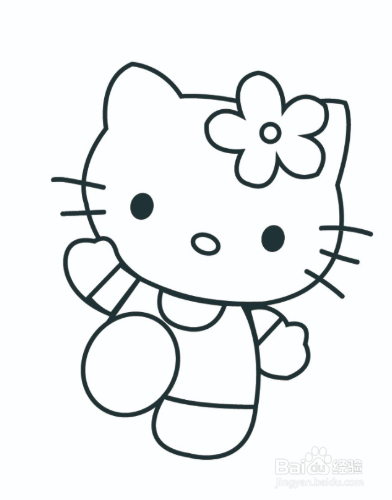 萌萌哒凯蒂猫简笔画