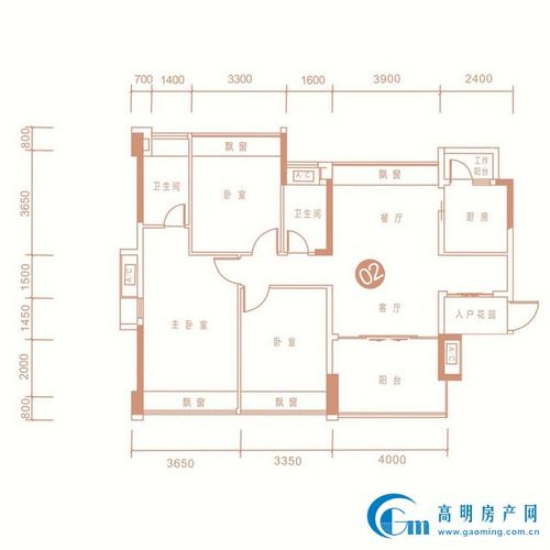 雅域·瑞日天下花园户型图_高明房产网-高明二手