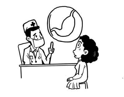 小朋友胸闷简笔画