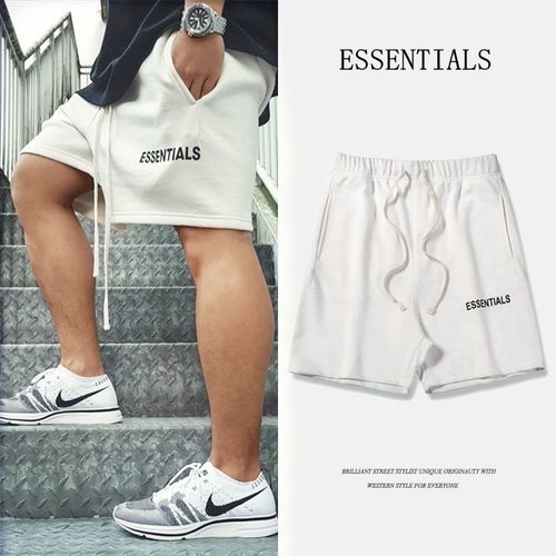 essentials短裤,essentials短裤穿搭 fear of god fog essentials基础复线高街宽松百搭男女短裤五分裤