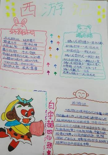 英语和西游记有关的手抄报 西游记手抄报