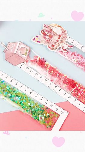 手工流沙尺子 #创意手工 #手工diy diy_手工制作_diy