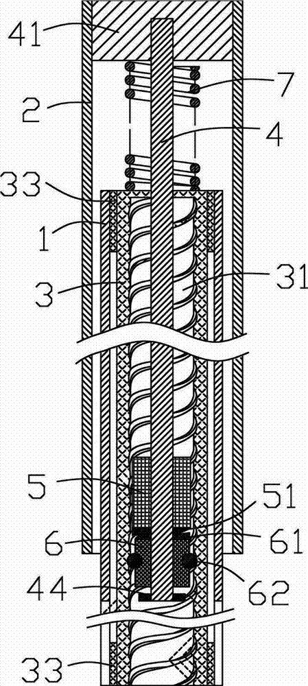 导向轴芯及套设于导向轴芯上且可沿导向轴芯转动的旋转导件,所述旋转