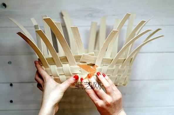 竹编bambooweaving篮子编织详细步骤图解