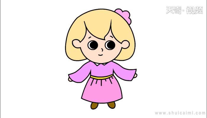 洋娃娃简笔画怎么画洋娃娃简笔画图片大全