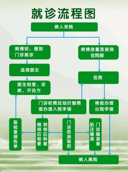 钦北区中医医院就诊流程图