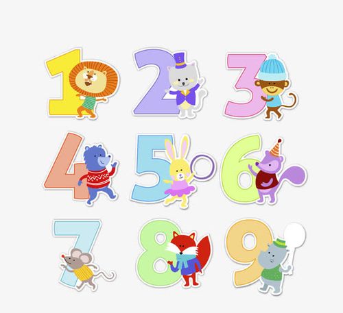 关键词 : 数字,矢量数字,动物,卡通