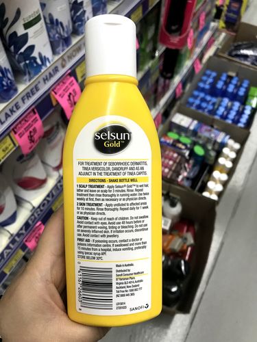 色瓶包装澳洲热卖 黄 200ml 洗发水 gold selsun 澳洲