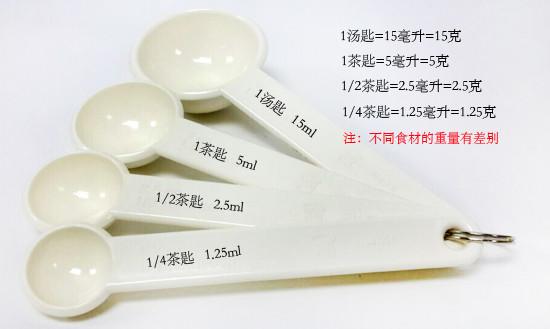 1分钟快速掌握汤匙和茶匙用量