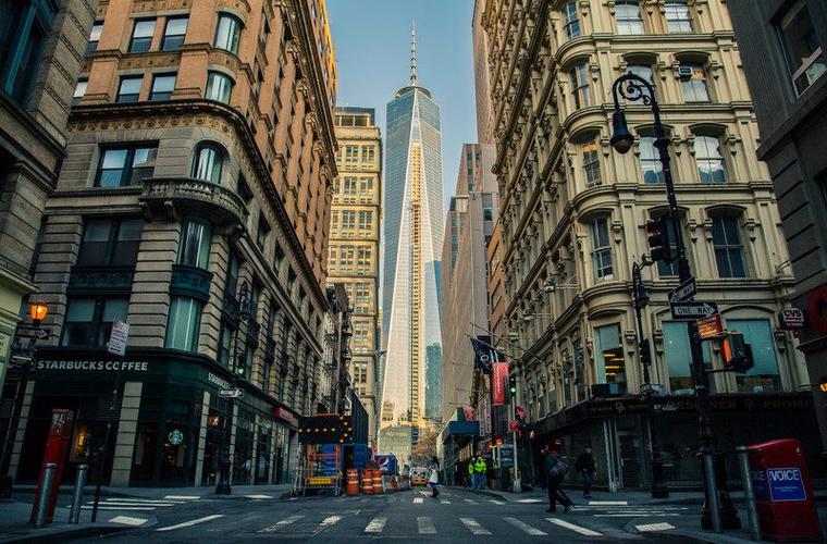 摩天大楼架构楼房美国美利坚合众国纽约结构建筑风格市中心街道