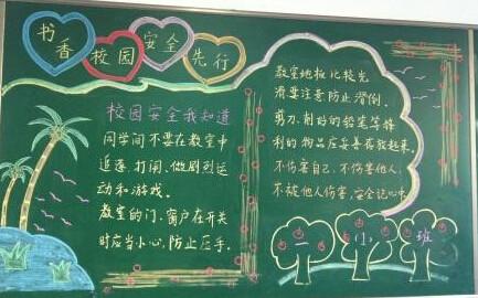 高中关于安全的黑板报图片