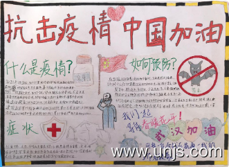 2020防疫情的手抄报图片