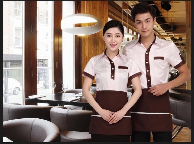 酒店男女工作服 短袖夏季 咖啡厅火锅饭店西餐厅服务员工制服批发