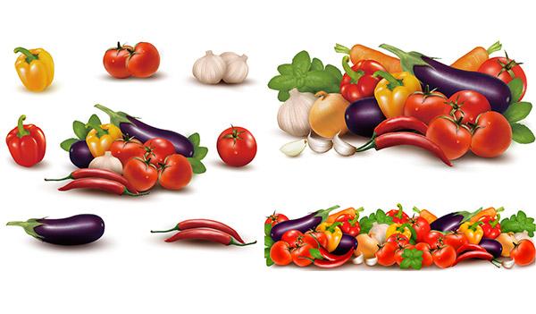key words: eggplant green leaves garlic garlic peppers carrots