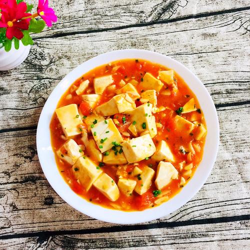 西红柿炖豆腐