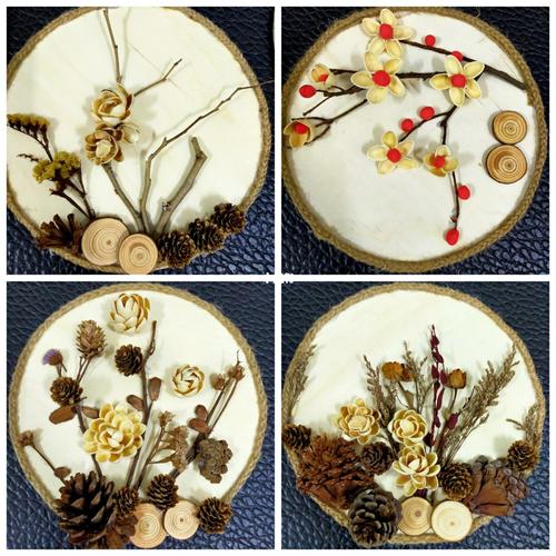 开心果壳 松果手工作品_手工制作_艺术_我的手工日常