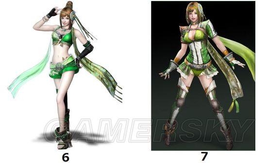 《真三国无双》系列美女原画介绍及形象对比_鲍三娘