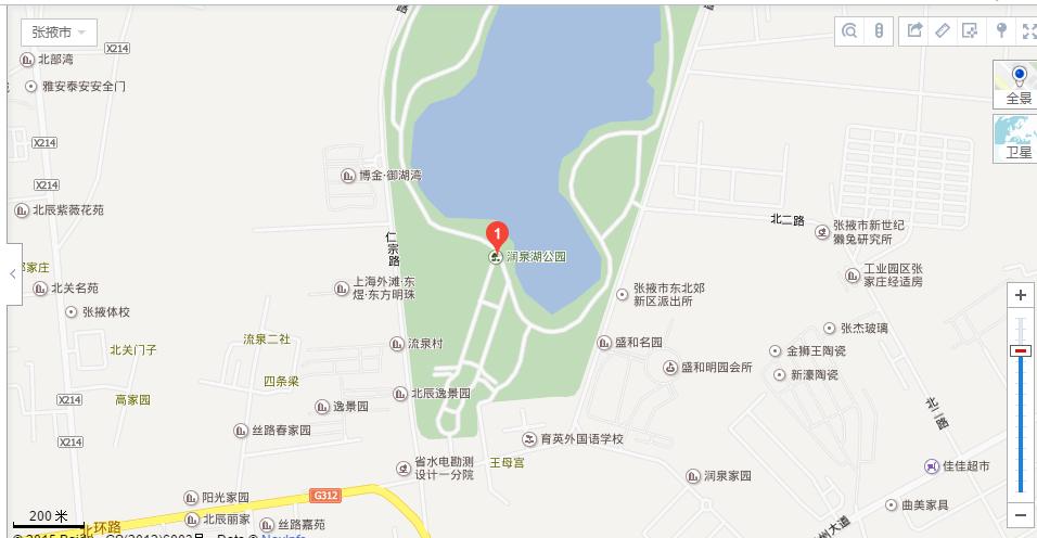 甘州区润泉湖公园的具体位置在哪