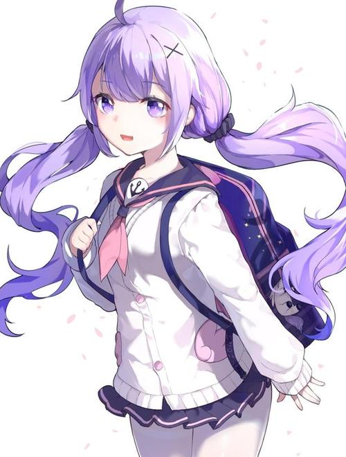 十一位二次元双马尾美少女插画,留下一张你的珍藏就可以拿走了