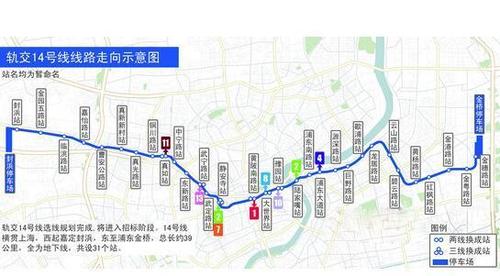 上海轨交14号线首个车站结构封顶 17个车站已开工
