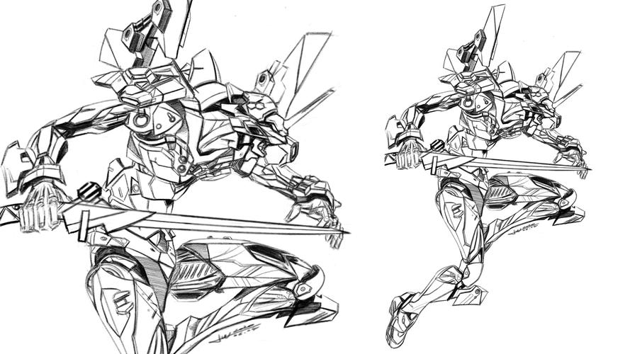 eva-01初号机智能机手绘录屏教程