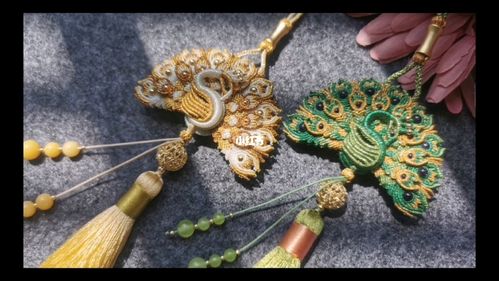 【千金诺言】精品孔雀香囊_金尾_屏风_兴趣爱好_手工
