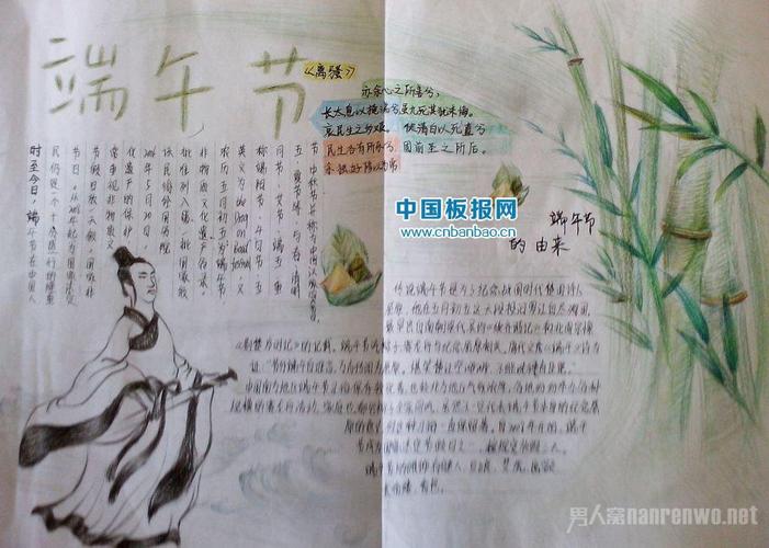 2016端午节手抄报精选图片 不为人知的端午节传说