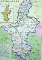 目的地 中国 宁夏 银川 贺兰山自然保护区 贺兰山自然保护区地图 地图