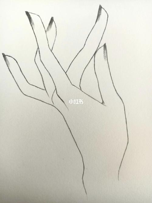 中国风铅画~兰花指~手控_中国风_万物皆可blingbling