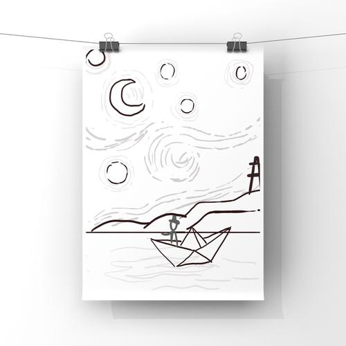 93月亮与六便士 | 原创插画壁纸_插画_壁纸_油画_我