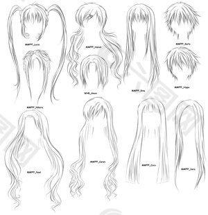 漫画少女素描简单图片大全可爱头像