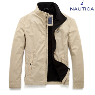 男装休闲夹克商务加绒中年男外套纯棉加厚大码新款秋冬诺帝卡男士