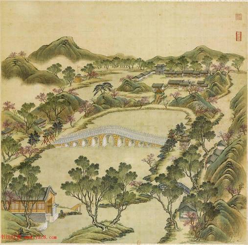 圆明园四十景真美附汪由敦楷书题咏法国藏