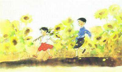 青铜葵花简笔画