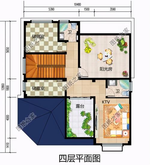 农村四层自建别墅设计图,要想过好生活,先优化自己的居住条件