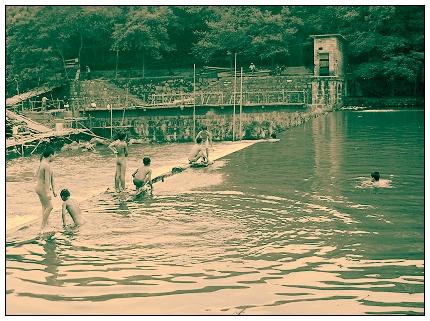 经常去那条小溪游泳的孩子里有一个叫"胡弟儿"的男孩子,据说他家挺惨