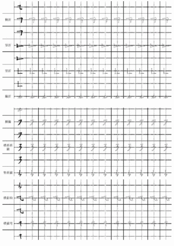 田字格笔画笔顺表.docx 3页