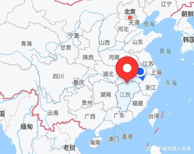 江西在中国的地理位置