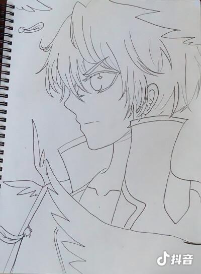 我画的唐舞麟,是我自己画的,不是抖音找的,现在要找参照涂颜色,谁知道